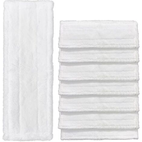 Lot de 8 Bonnette Nettoyeur Vapeur Pour Karcher Easy Fix SC2, SC3, SC4 Bonnettes Lingettes de Rechange Chiffons en Microfibre Lingettes Remplacement pour le Nettoyeur à Vapeur Serpillere Balai Vapeur (1/5)