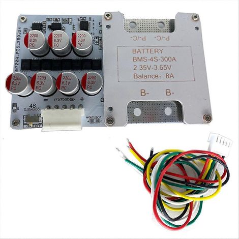 Carte de protection de batterie lithium-ion LiFePO4 4S W à équilibrage actif 100 A pour batteries 12 V, onduleurs, démarreurs de motos et de voitures (1/5)