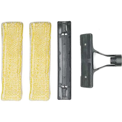 Ensemble de 4 pièces comprenant un flacon pulvérisateur, des autocollants en nylon et des lingettes pour vitres, compatible avec les nettoyeurs de vitres Karcher WV1, WV2, WV5 et WV7. Pièces de rechan (1/5)