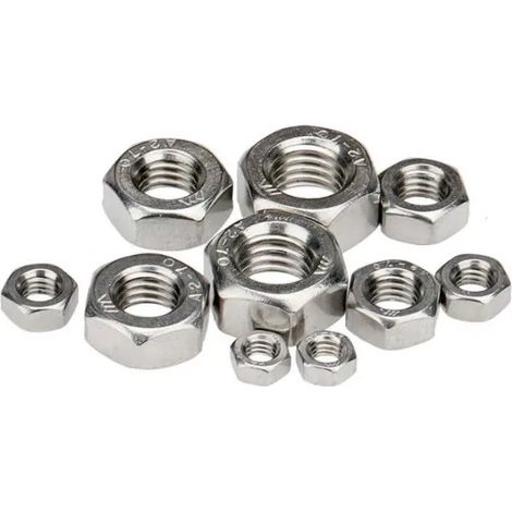 DADO IN ACCIAIO INOX A2 DIN934  DIAMETRO 10 MM