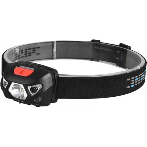 Lampe frontale LED Longziming 2000 lumens rechargeable – Lampe torche USB-C avec capteur de mouvement, luminosité réglable – Résistante à l'eau et à la poussière – Idéale pour le camping, la pêche et  (1/5)