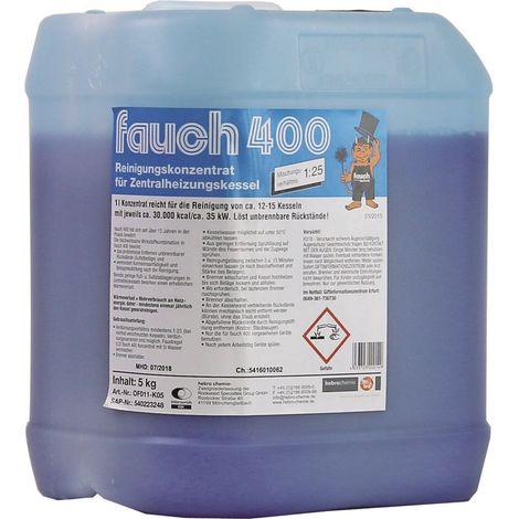 Sanit Fauch 400 Reinigungskonzetrat für ölbetriebene Kesselanlagen, 5kg Kanister