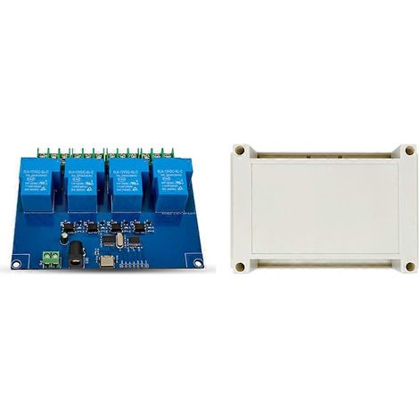 4-Kanal 12V 30A USB-Relaismodul mit Gehäuse, USB-Seriell-Schnittstelle und intelligentem Steuerschalter (1/5)