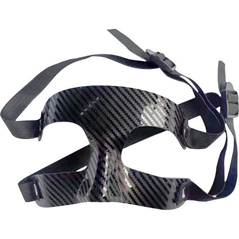 Basketballmaske für Erwachsene, geeignet für Männer und Frauen, Nasenschutz, Fußballmaske, Halbmaske, 2 Schlaufen (1/5)