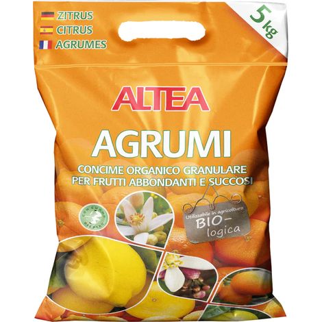Altea Agrumi Concime Organico Granulare Biologico Per Agrumi E Kiwi 5kg