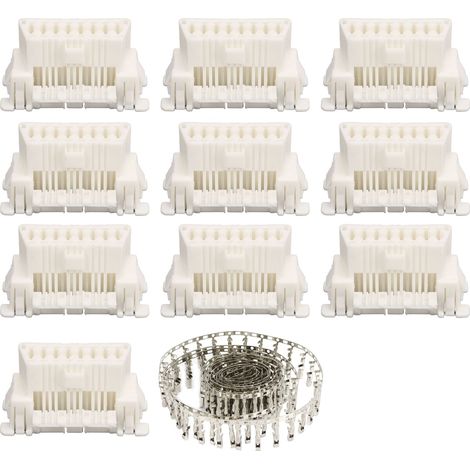 Ortviai Connecteur OBD2 femelle 16 broches blanc – Harnais pour diagnostic automobile (10 pièces) (1/5)