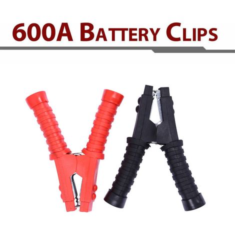 Pinces de batterie automobile YD256 en cuivre pur 400 A, pinces de batterie plaquées cuivre, pinces de démarrage, une paire, pinces de batterie en cuivre pur 400 A, une paire, pinces de démarrage, pin