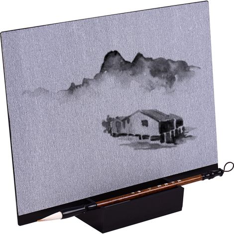 Bouddha réutilisable Artiste Tableau noir avec brosse à eau et support Libération Pression Relaxation Méditation Art Sensibilisation Relaxant Cadeau pour enfants Étudiants Adolescents (1/5)