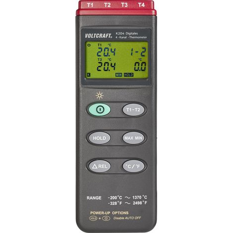 VOLTCRAFT K204 Temperatur-Messgerät -200 - +1370 °C Fühler-Typ K (1/5)