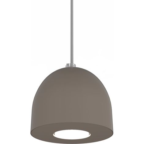 LUMICOM  CAMPANELLA Sospensione, 1X GU10, max 33W, metallo, tortora lucido, D.12cm (1/2)