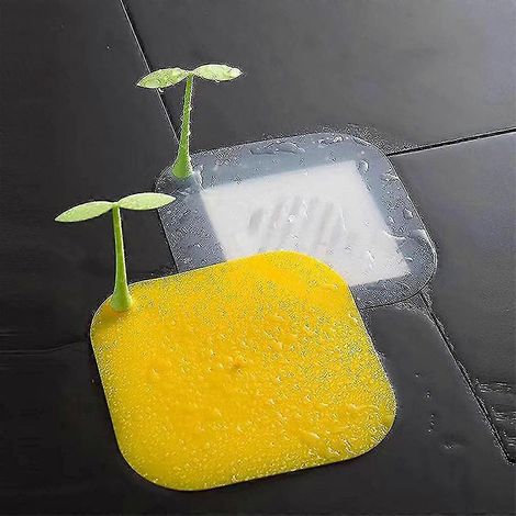 Petit cache-séchage en forme de microbe Fuya, anti-odeurs et anti-insectes, jaune, lot de 2 (1/5)