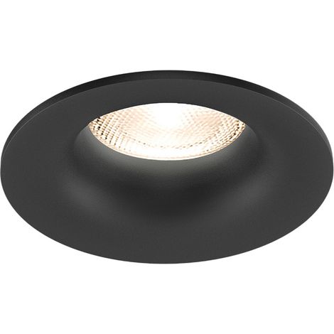 Support de spot Tetra D1 rond noir MR16 GU10/GU5.3 (1/5)
