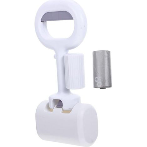 ALLIANDIS1 Jeu Toilette ramasseur de Promenade de Chien cueilleur de crottes d'animaux Ramasse crottes pour Chiot Pelle à Caca avec Sac à Caca ramasseur de Caca Pratique Plastique Blanche (1/4)
