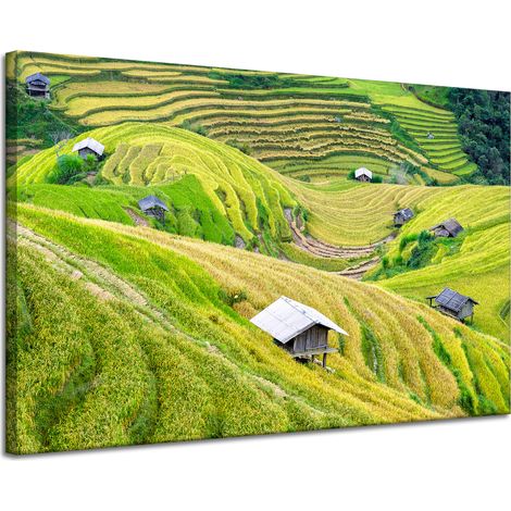 Stampa su tela Natura Terrazze agricole 120x80 cm