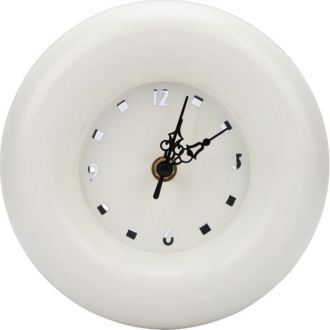 Horloge de Table Métal Silencieuse Design Minimaliste Rond en Fer pour Décoration Intérieure Salon Chambre Bureau Moderne (1/5)