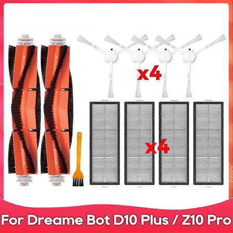 Accessoire pour aspirateurs robots Dreame Bot D10 Plus / RLS3D / Z10 Pro / L10 Plus : brosse latérale rotative et filtre HEPA (1/5)