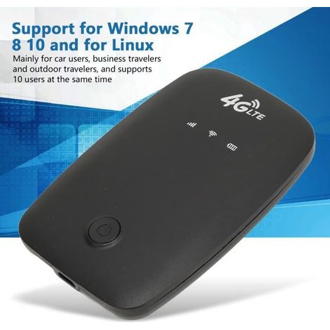 Point d\'accès WiFi mobile - MINIFINKER - H808 - 4G LTE - Batterie 2100mAh - Accès Internet haut débit (1/4)