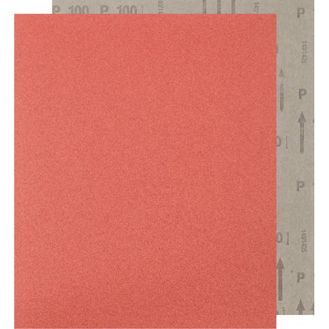PFERD TOOLS Papier Schleifbogen Korund 230x280mm BP A100 universell für Holz, Farbe und Lack 100 Stk (1/4)
