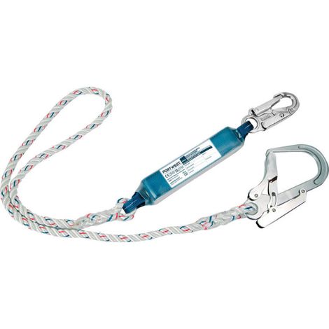 Línea de amarre sencilla con absorbedor 180 cm PORTWEST FP23