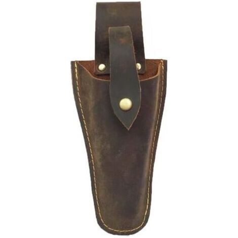 Étui en cuir pour sécateur ou pince de jardin, étui en cuir pour sécateur de jardin, porte-outils, porte-ceinture pour la ceinture, sac pour pince, sécateur de jardin, ciseaux ou couteau de j (1/4)