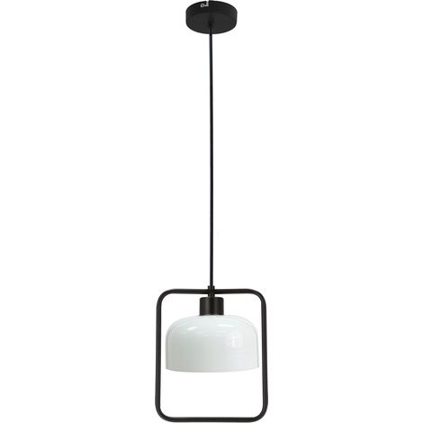 Suspension minimaliste noire/blanche E27 Zodiac Candellux (1/2)
