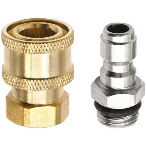 2pcs Adaptateurs de Nettoyeur Haute Pression 1/4\ (1/4)