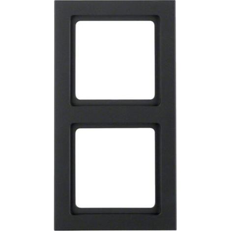 Berker RAHMEN 2FACH SCHWARZ MATT / BERKER 10126095 Q.3 10126095