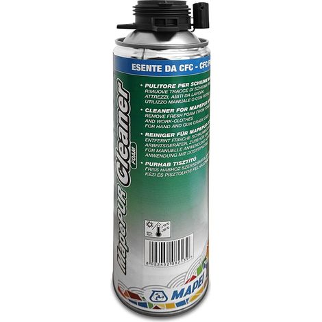 Mapei MAPEPUR CLEANER pulitore tracce fresche schiume poliuretaniche 500ML
