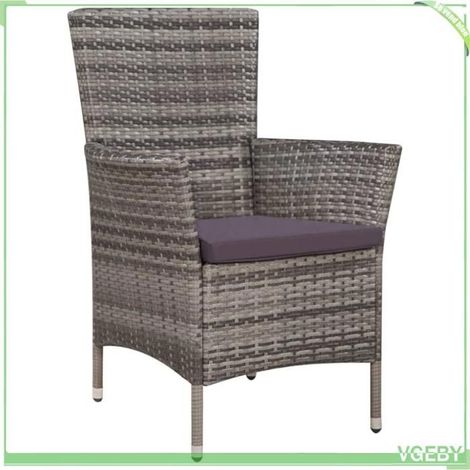 Ensemble de bistro 3 pièces - FAFEICY - 44095 - Résine tressée imperméable - Cadre acier enduit - Coussins rembourrés lavables (1/5)