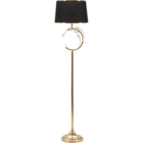 Lampada da terra in metallo nero, Ø38x160 cm – Bruxelles (1/5)