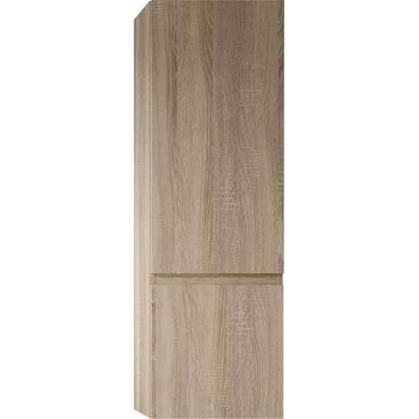 Kibath Mueble auxiliar de baño URBAN 35x32 cm acabado ROBLE NATURAL mate de colgar