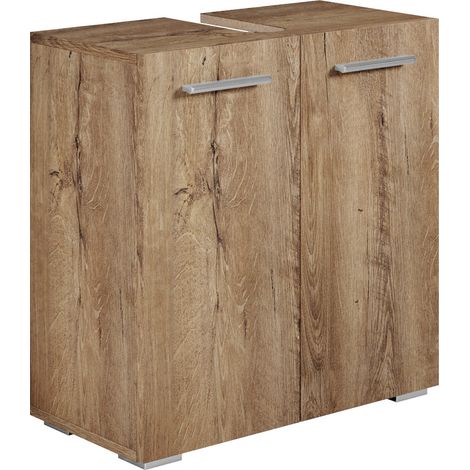 Mobili da bagno Jupiter 60 x 30 x 60cm Rovere Marrone - armadio mobiletto lavabo