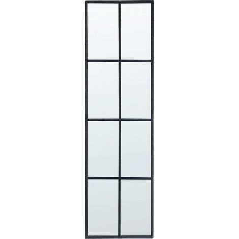 Wandspiegel CAMON 38 cm 132 cm Metall Schwarz
