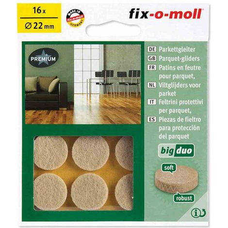 Suki Parkettgleiter BIGDUO, selbstklebend, Ø 22 x 5 mm, beige K16