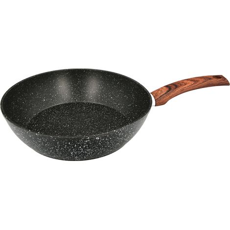 sarten honda aluminio forjado antiadherente ø 28x7,5 cm. mango engomado / 5 capas / acabado piedra / para todo tipo de cocinas (1/5)