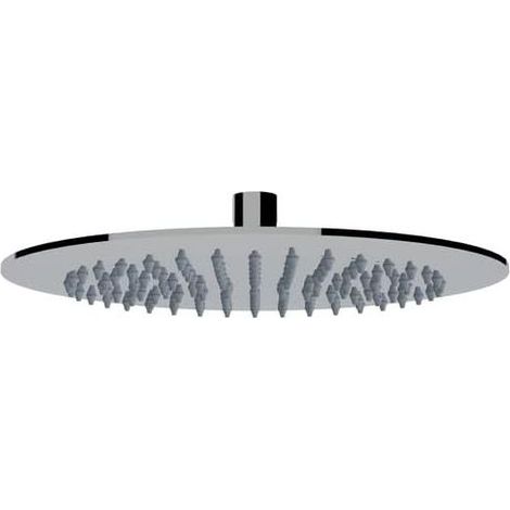 ERCOS Solo Soffione Doccia A Muro Tondo Acciaio Inox D25 cm