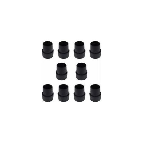 Lot de 10 embouts de pied de trampoline en caoutchouc antidérapant facile à installer Accessoires de trampoline solides en latex pour pieds ronds de 2,5 cm Noir (1/5)