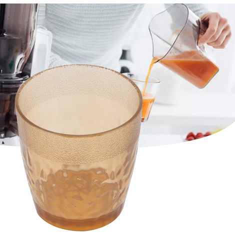 Verre à boire 200 ml, tasse à thé fleurie, petite chope à bière, tasse en acrylique couleur cuivre, idéale pour les fêtes à la maison. (1/5)