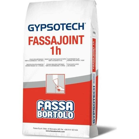 FASSA FASSAJOINT H1 STUCCO PER CARTONGESSO IN POLVERE IN SACCO    - kg.10 (1/2)