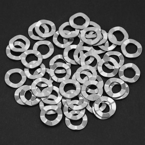 Rondelles ondulées M8 en acier inoxydable (50 pièces), joints, rondelles élastiques, outils de blocage (1/5)