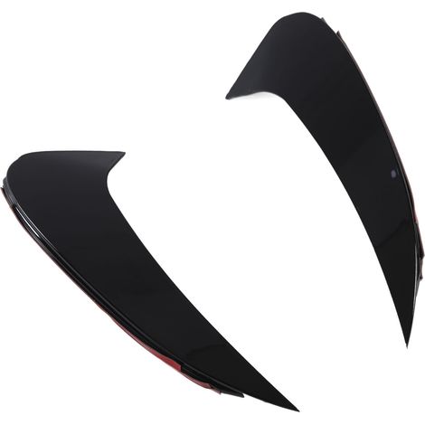 Paire de séparateurs d'aération de pare-chocs arrière noir brillant pour Mercedes-Benz Classe CLS C257 AMG Line CLS53 (à partir de 2018). (1/5)