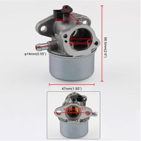 Lawn mower carburetors for Briggs & Stratton engines 799868, 498254, 497347, 497314, 498170. Available in power ratings of 4 HP, 5 HP, 6 HP, 6.75 HP, 6.5 HP and 7 HP.