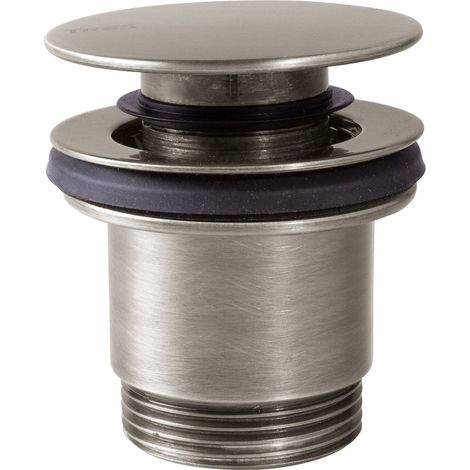 Bonde de vidage clic-clac Simple-Rapid pour lavabo Acier - TRES 24284010AC