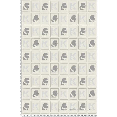 Papier peint Contemporain Gris Karl Lagerfeld Montecolino (1/5)