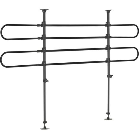 Barrière de sécurité pour chien en voiture, réglable en hauteur et en largeur, barrière universelle pour animaux de compagnie, filet de protection pour le transport d'animaux, noir