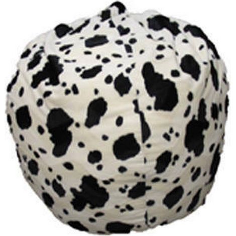 Talamo Italia Pouf-Tasche mit Fantasie, schwarz-weiß, Maße 80 x 120 x 80 cm