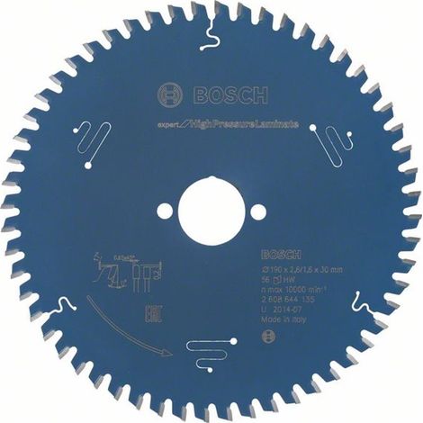 Expert Hochdruck-Laminat-Kreissägeblatt 190x30x26 56 BOSCH 2608644135 (1/5)