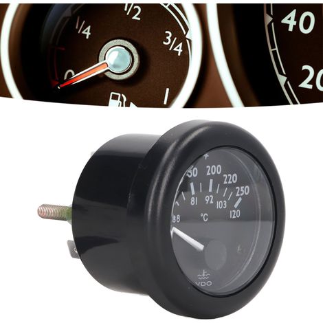 Manomètre de température d'huile et d'eau pour moteur diesel automobile 2 pouces 24 V (1/5)