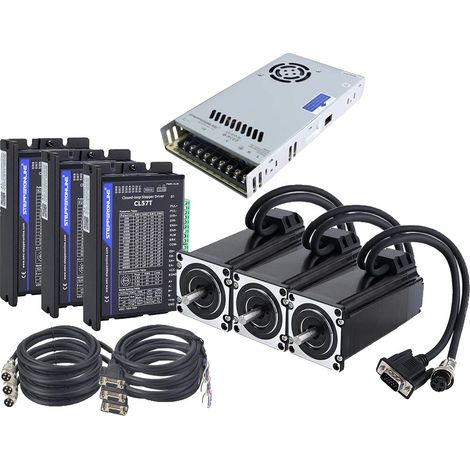 Kit motore passo-passo a circuito chiuso, coppia elevata di 3,0 Nm, encoder 1000 PPR (1/5)
