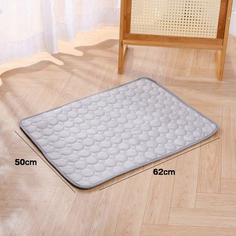 Cojín para perros,Alfombrilla gris autoenfriable para perros,Alfombrilla refrescante para mascotas,M 62x50cm,Hasta 7,5 kg (1/4)